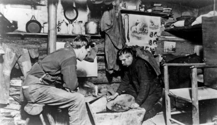 Winter Goldwaschen in Dawson, ca. 1897-1900